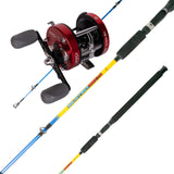 Combo Pesca Caña SOLIDFIBER MAX 1,8m + Reel MARINER 6504 LH